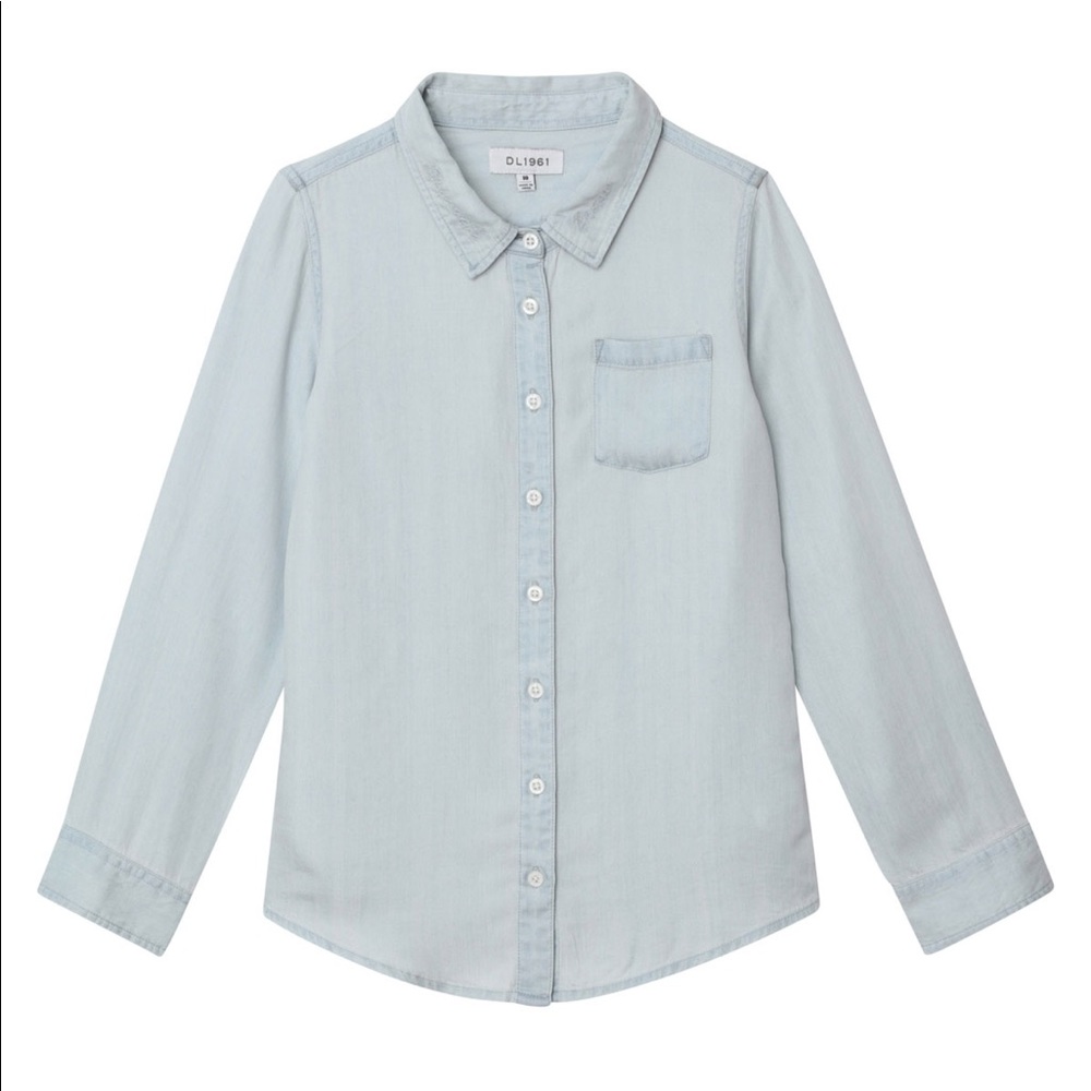 Dl1961 olivia brunch crew button front shirt